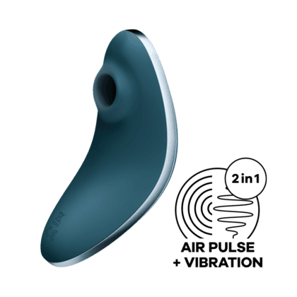 Satisfyer - Vulva Lover 1 - Trykkbølgestimulator med Vibrasjoner  - Mørk Grå