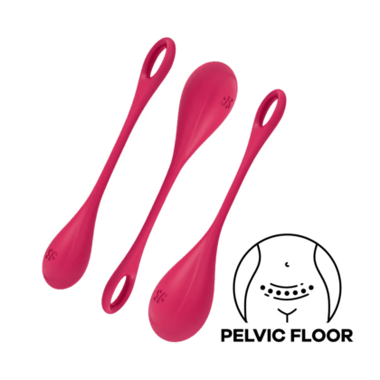 Satisfyer - Yoni Power 1 - Vaginakule Sett - Rød