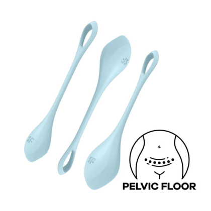Satisfyer - Yoni Power 2 - Vaginakule Sett - Lyseblå