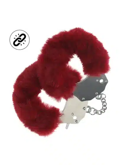 Ouch! Heavy-duty - Fluffy håndjern - Burgunder
