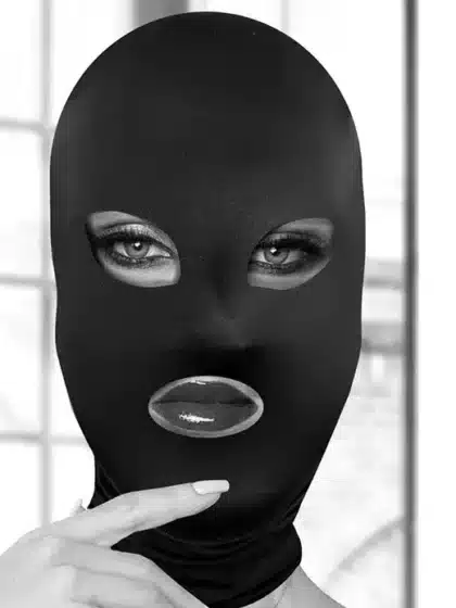Ouch! Black and White -  Subversion - Maske med åpen Munn og Øyne