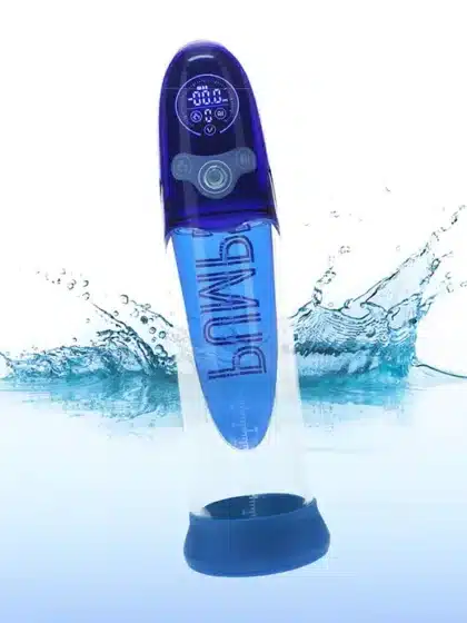 Pumped Aqua Pro – Vanntett AI Penispumpe - Blå