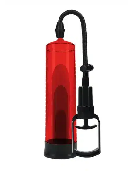 Pumped - Basic pump 2 - Penispumpe med håndgrep - Rød