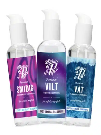 Premium Trioen - Vannbasert, Silikonbasert og Hybrid 150ml
